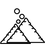 A beige silhouette of a dog sitting and looking upward, set against a plain white background.