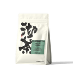 CHICHATEA green tea pouch packaging with green label and brush-style design.