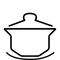 A person rides a bicycle while holding an umbrella above their head; raindrops are falling around them.